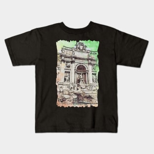 Fontana di Trevi Kids T-Shirt